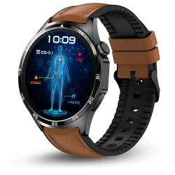 Smartwatch Męski Kardiowatch czarny Proventus MT300 - EKG, Ciśnienie, Funkcja Rozmów, Menu PL