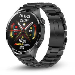 Smartwatch Męski Kardiowatch czarny Proventus MT300 EKG, Ciśnienie, Funkcja Rozmów, Menu PL