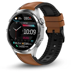 Smartwatch Męski Kardiowatch srebny Proventus MT300 EKG, Ciśnienie, Funkcja Rozmów, Menu PL