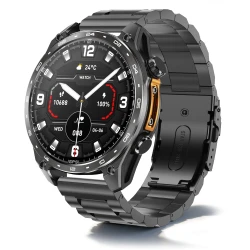 Smartwatch Męski Proventus PTG300Pro cazrny — GPS MAPY 4GB AMOLED IP68 Ciśnienie, Funkcja Rozmów, Menu PL