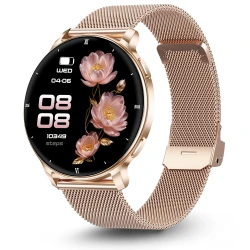 Smartwatch DAMSKI Proventus PTG39 - WODOODPORNY CIŚNIENIE PULS ROZMOWY MENU PL AMOLED
